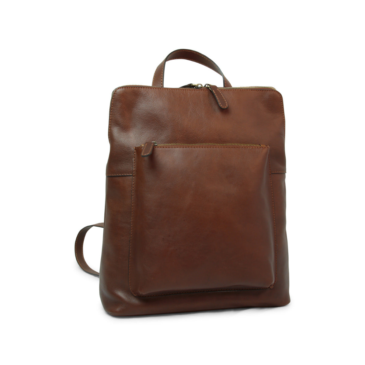 Full grain leather back pack
