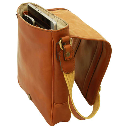 Soft Calfskin Leather Satchel Bag