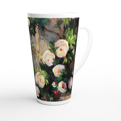 17oz White Ceramic Latte Mug 13 Different Styles