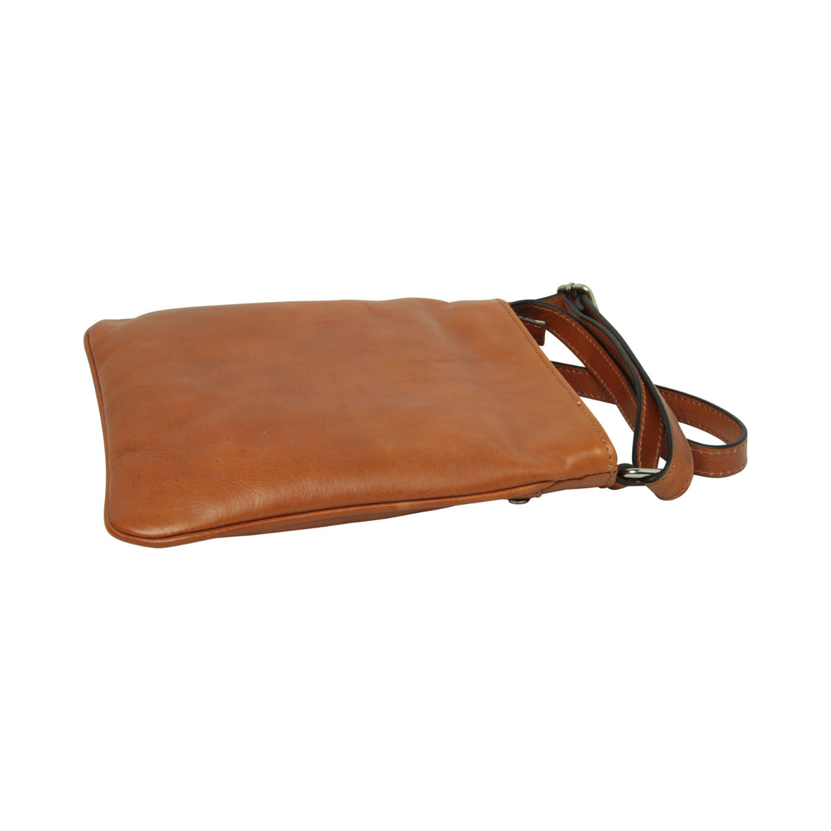 Leather Cross Body Bag with zip pocket