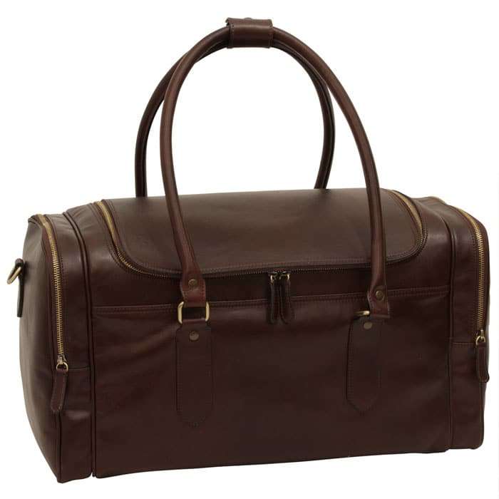 Arno Leather Travel Bag - Brown