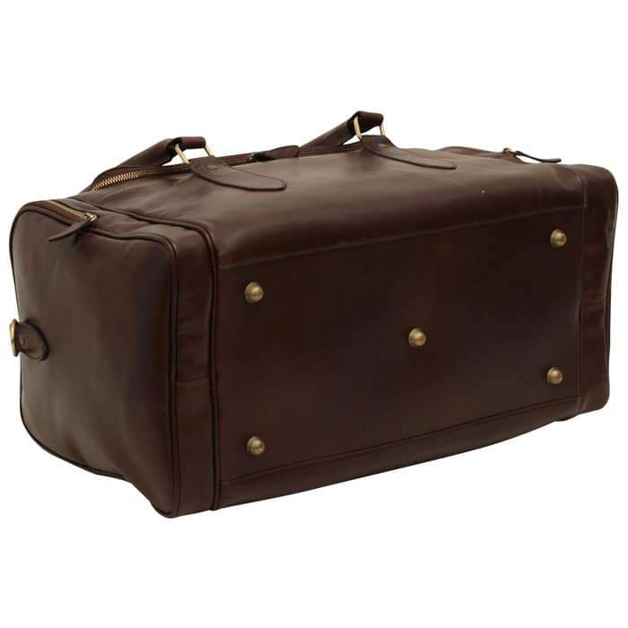 Arno Leather Travel Bag - Brown