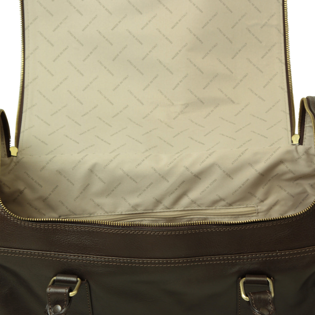 Arno Leather Travel Bag - Brown