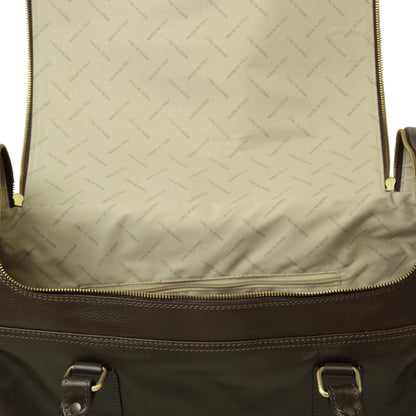 Arno Leather Travel Bag - Brown