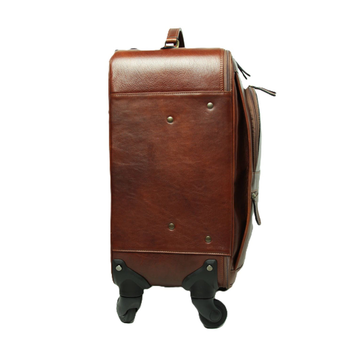 Leather trolley - brown