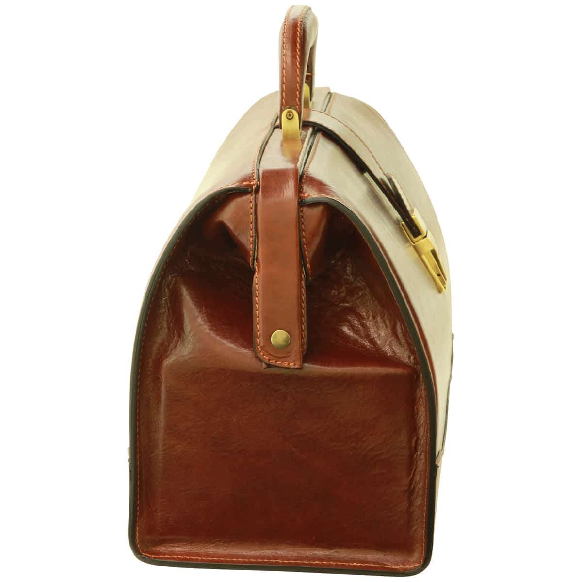 Cowhide leather Doctor's bag - Brown