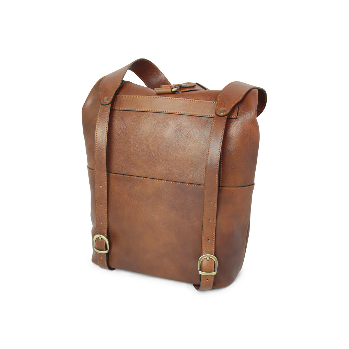 Full grain leather back pack