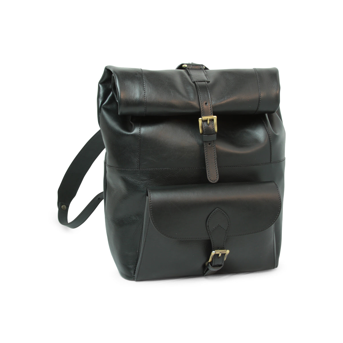 Full grain leather back pack