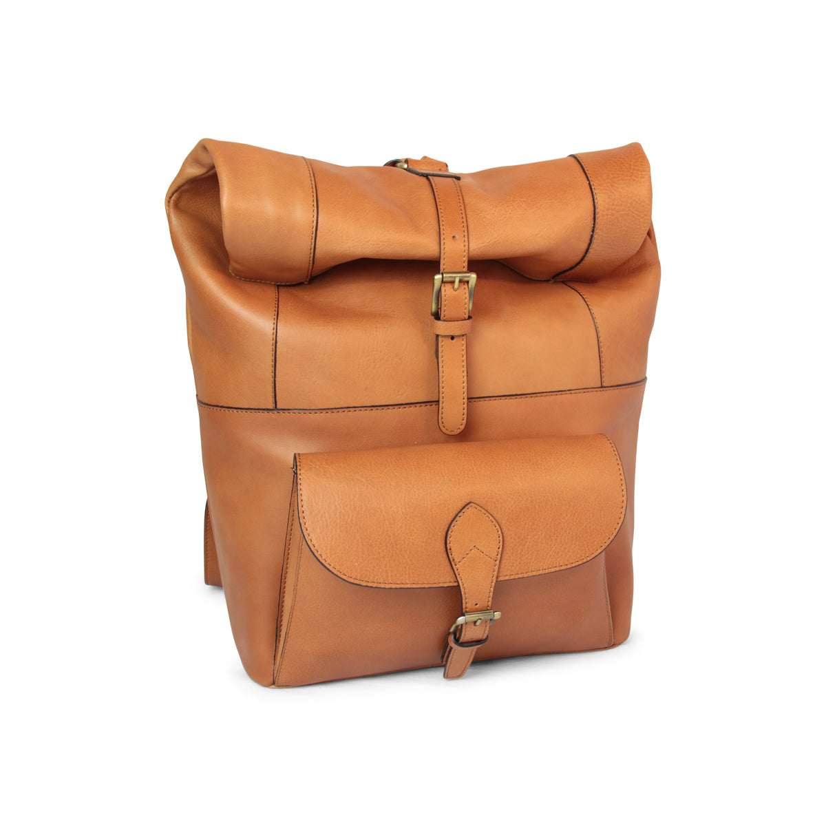Full grain leather back pack