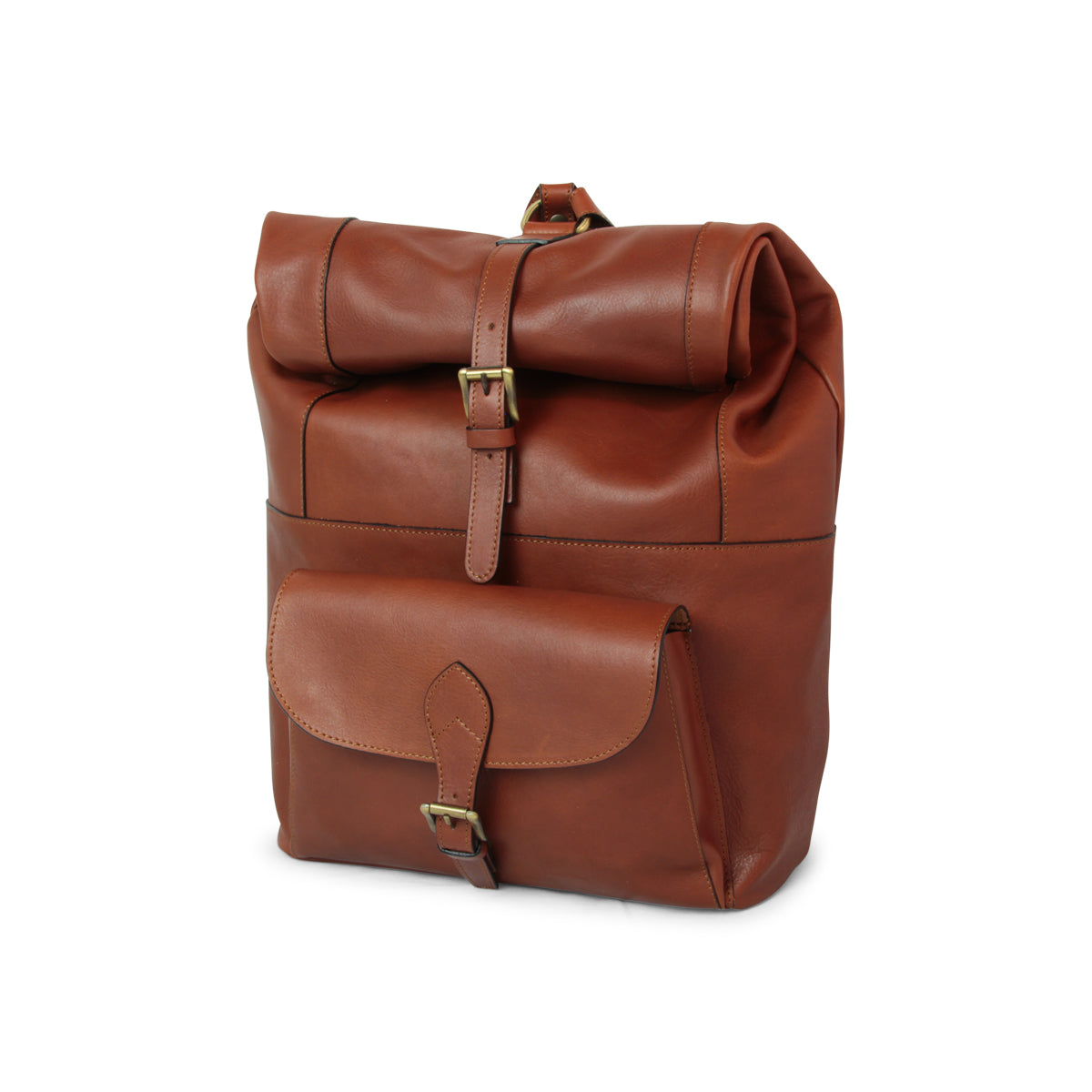 Full grain leather back pack