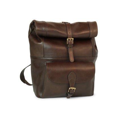 Full grain leather back pack