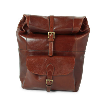 Full grain leather back pack
