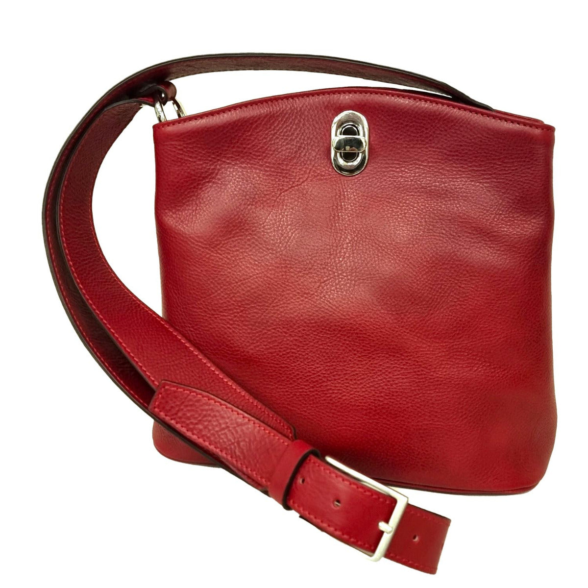 LEATHER BUCKET BAG