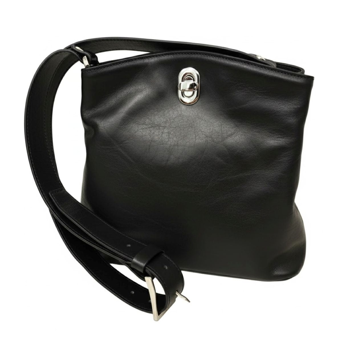 LEATHER BUCKET BAG