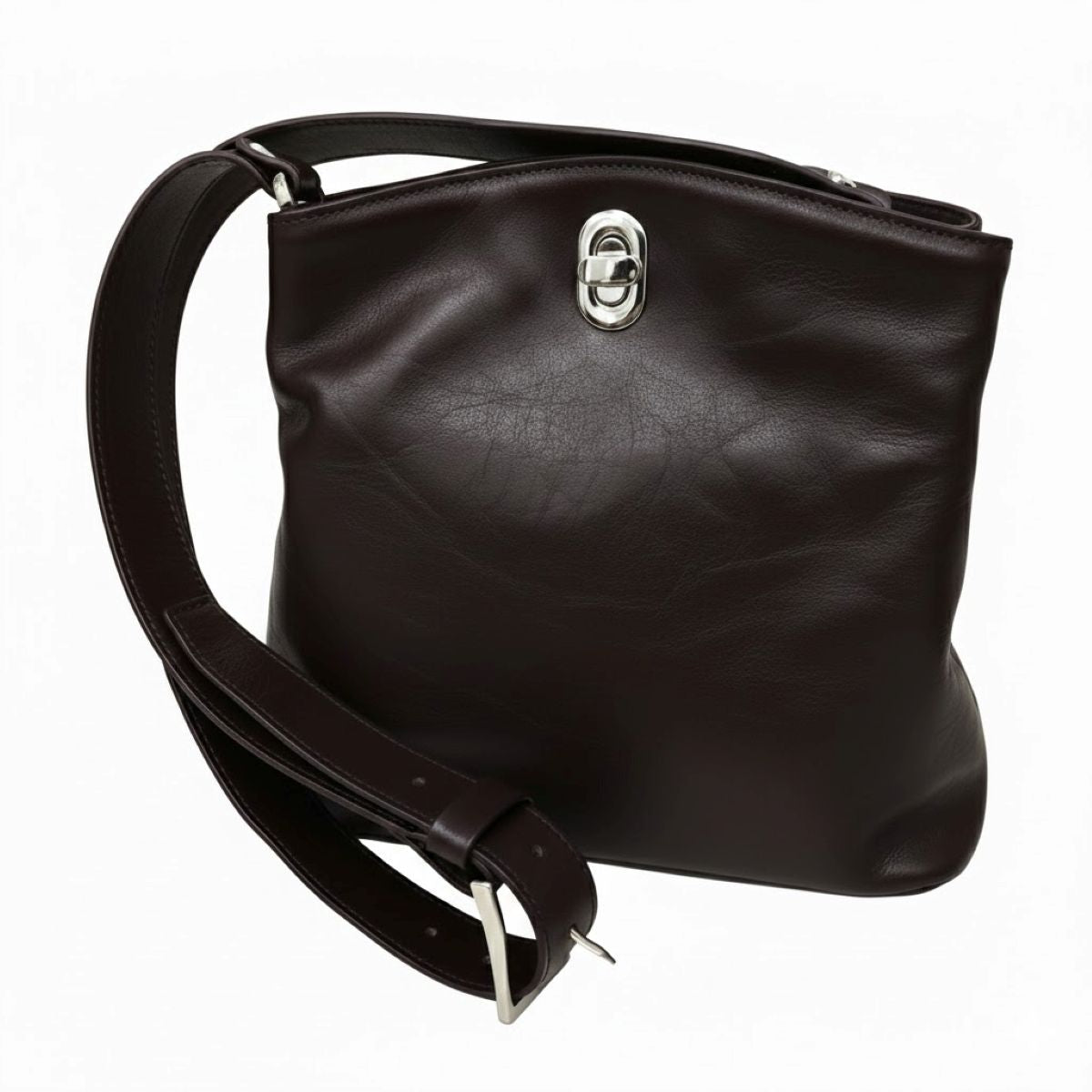 LEATHER BUCKET BAG