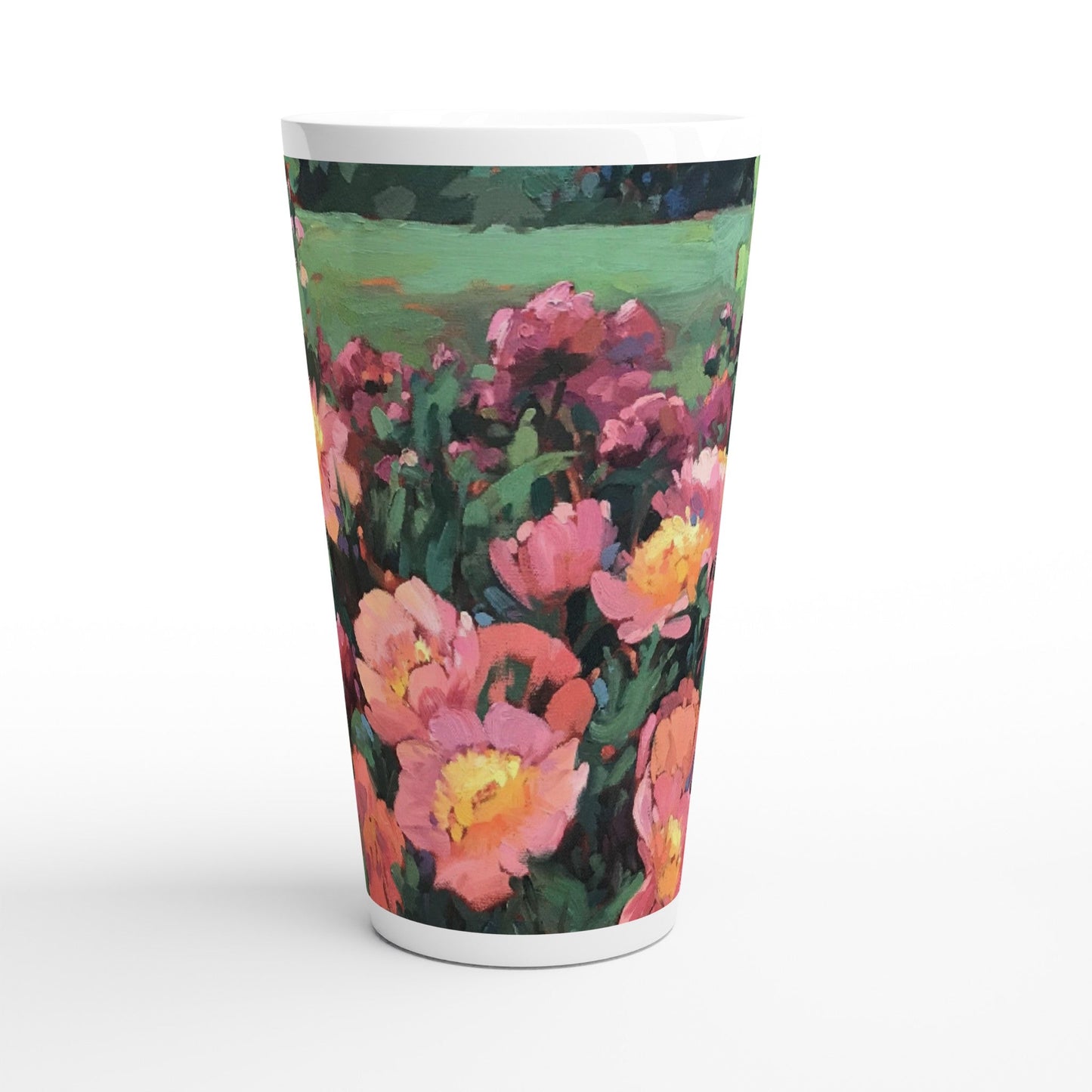 17oz White Ceramic Latte Mug 13 Different Styles