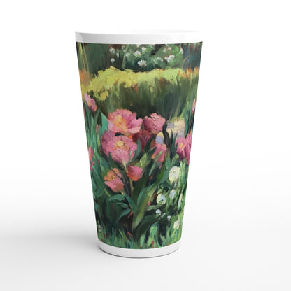 17oz White Ceramic Latte Mug 13 Different Styles