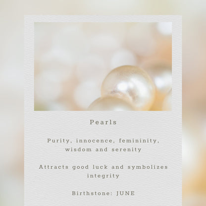 White Stick Pearl Earrings