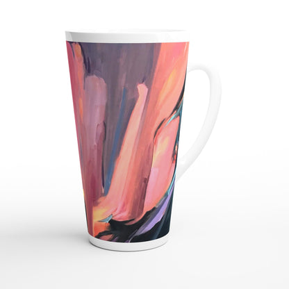 17oz White Ceramic Latte Mug 13 Different Styles