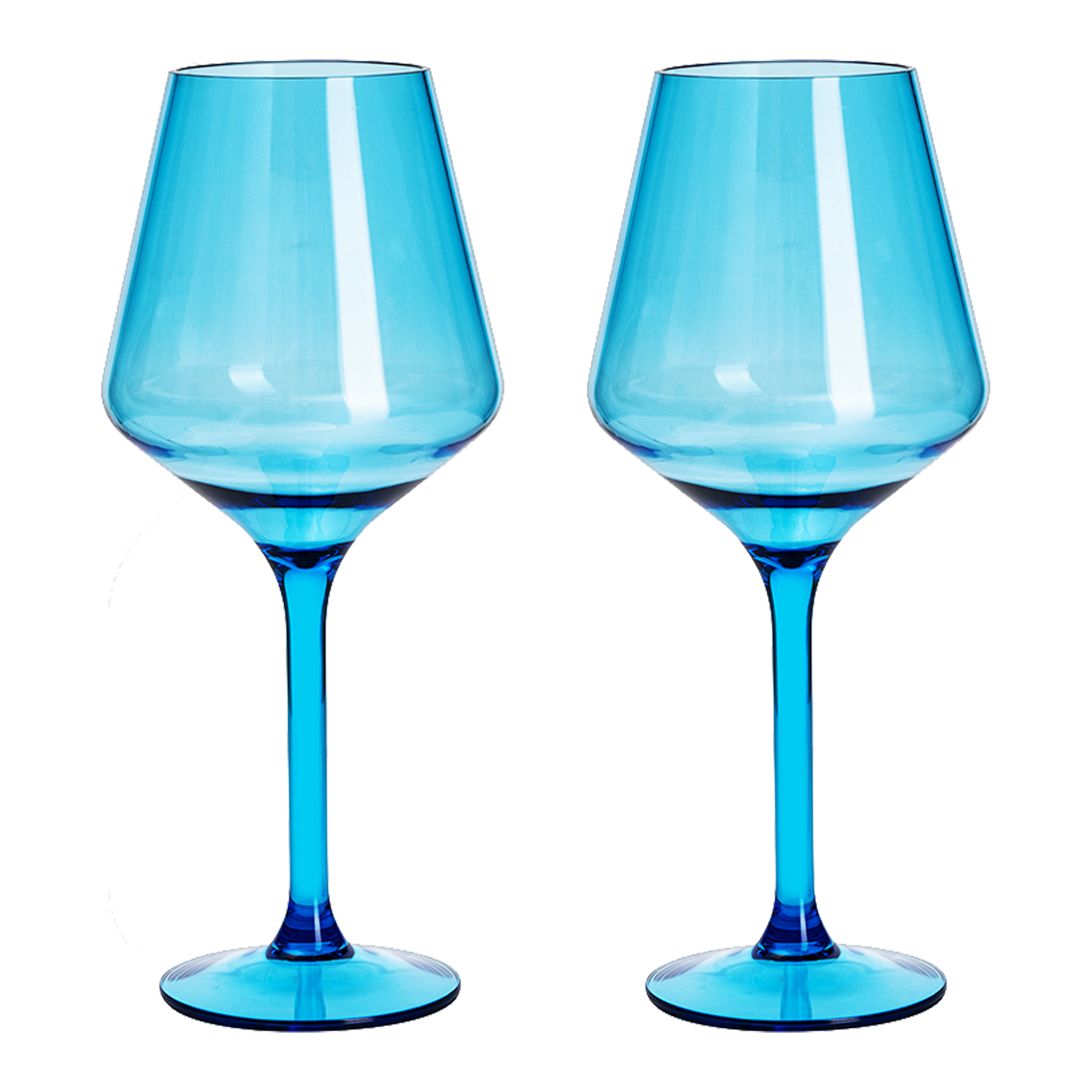 Floating Wine Glasses for Pool - Set of 2-15 OZ Spring Summer (Green)