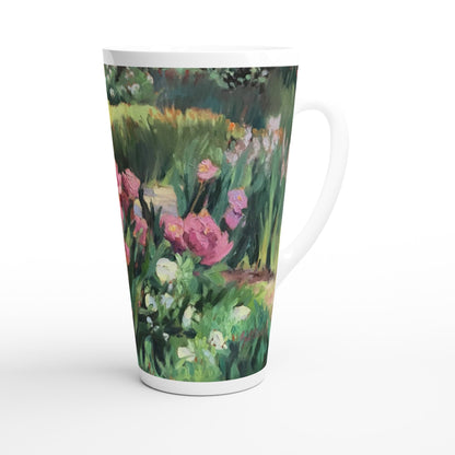 17oz White Ceramic Latte Mug 13 Different Styles