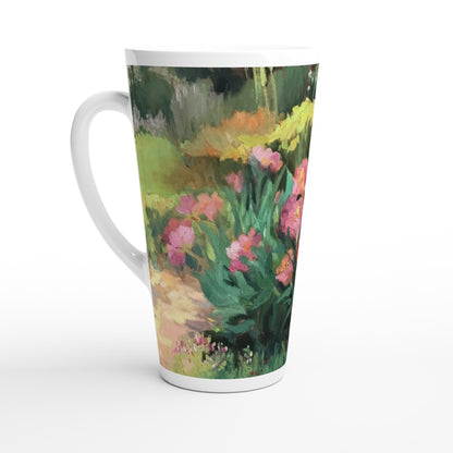 17oz White Ceramic Latte Mug 13 Different Styles