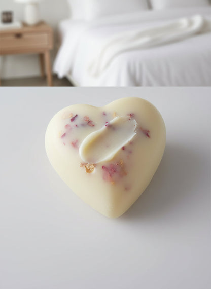 Lotion Bar with Rose Petals