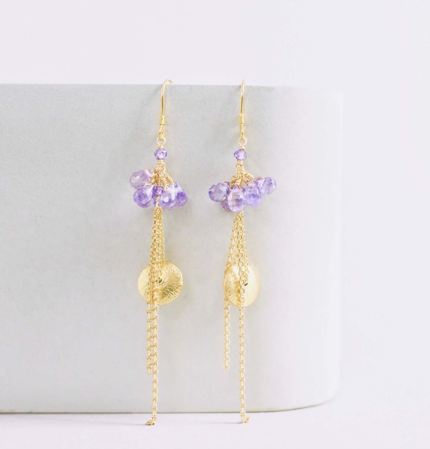 Aquamarine En Pointe Earrings