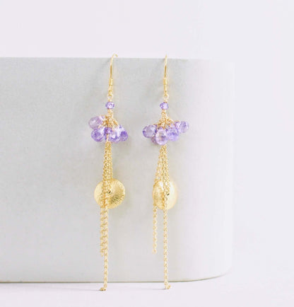 Aquamarine En Pointe Earrings
